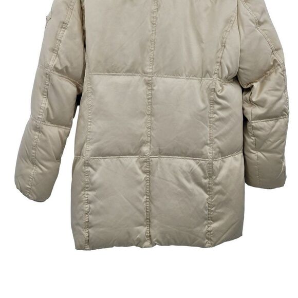 Giacca Gallery Parka Down Puffer Coat M Long Multi Pocket Tan Gorpcore - Picture 13 of 16